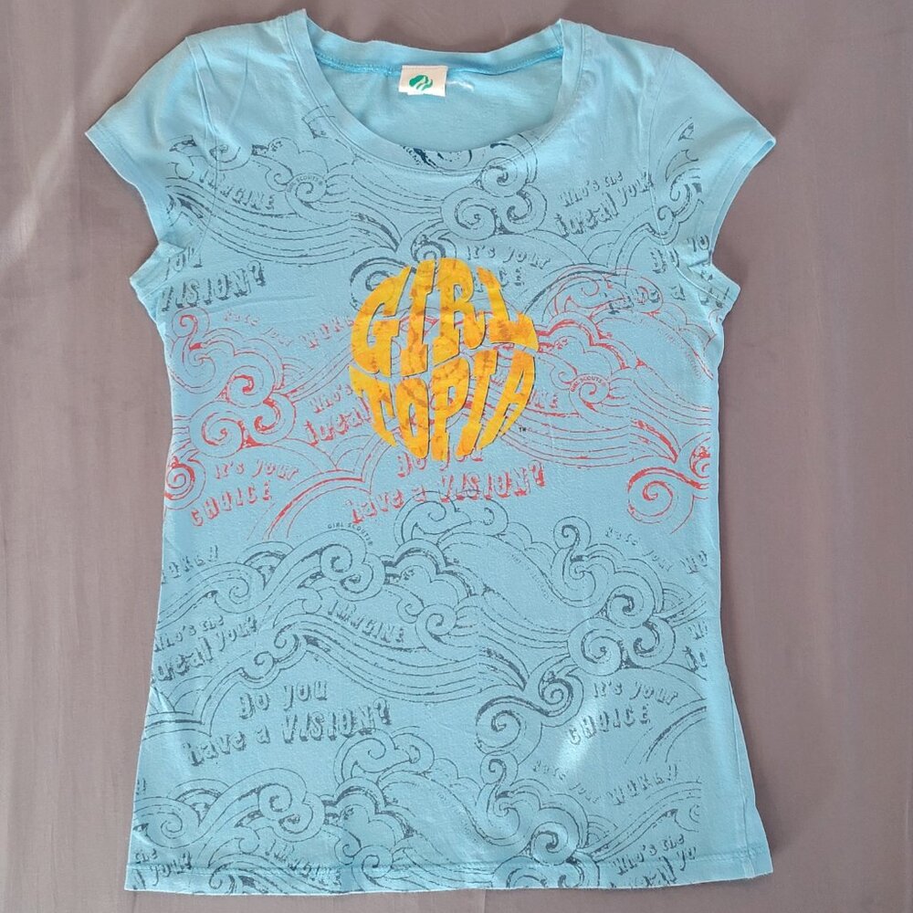 Girl Scouts of America Girl-Topia T-shirt Size Medium